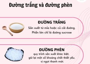 ĐƯỜNG PHÈN VÀ ĐƯỜNG TRẮNG:  SỰ LỰA CHỌN NÀO TỐT HƠN  CHO SỨC KHỎE?